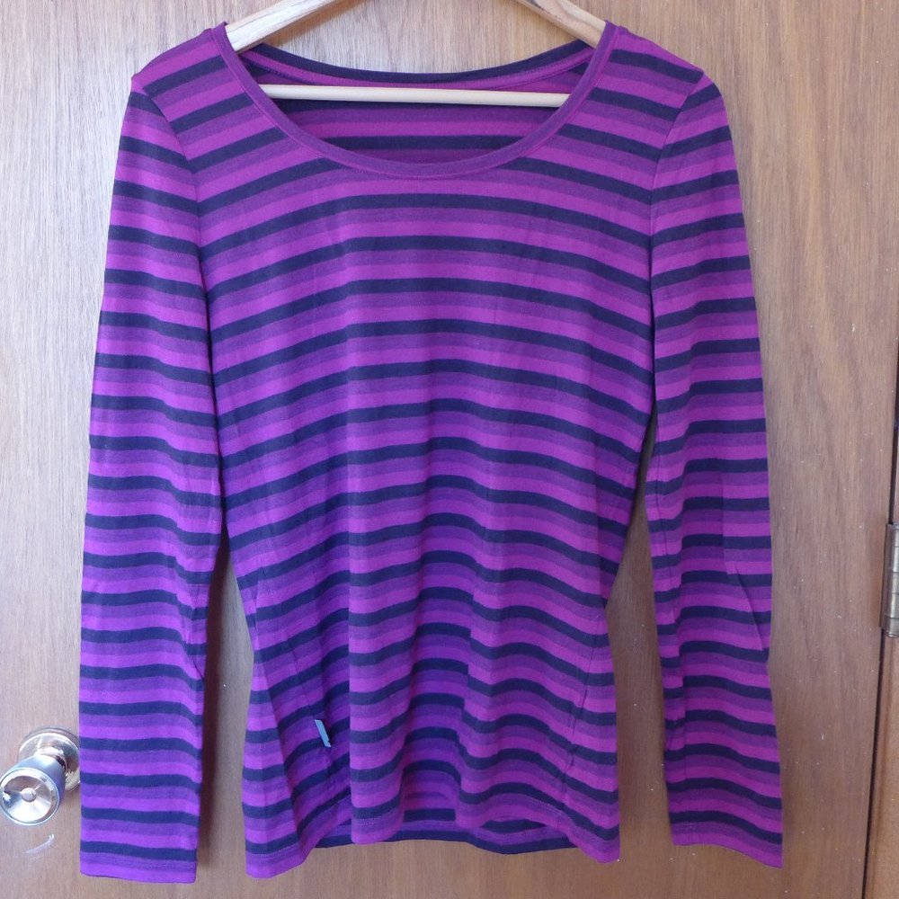 Icebreaker long sleeve merino baselayer stripes